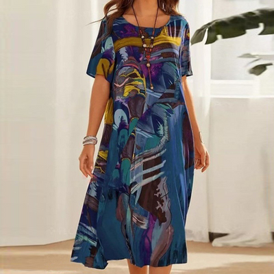 Abigail - Comfortable Printed Dress