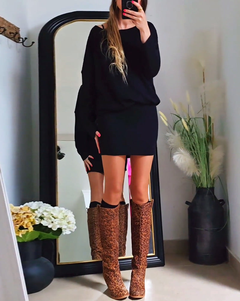 Annabelle | Long Sleeve Black Dress