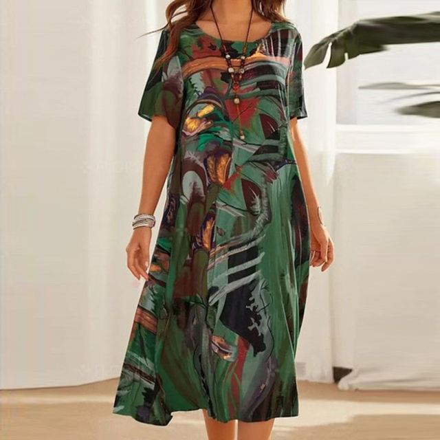 Abigail - Comfortable Printed Dress