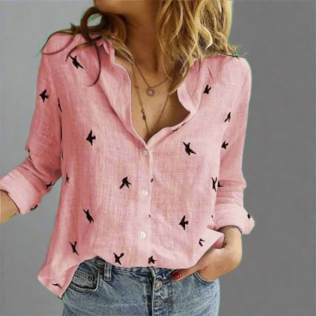Solveig | Premium Cotton Blouse with Elegant Cut