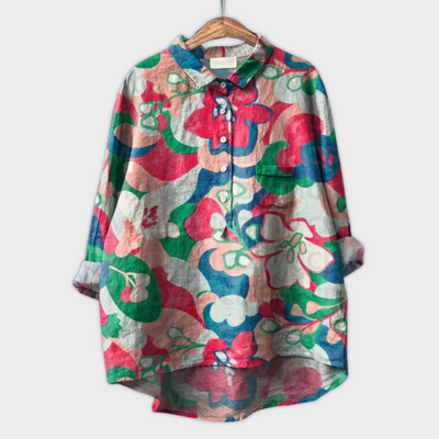 Lara | Handmade Floral Blouse with Premium Fabric