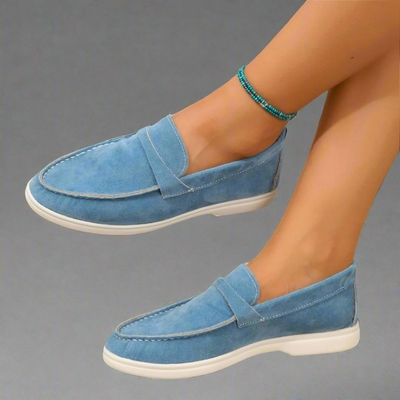 Hannah | Handcrafted Elegant Suede Moccasins