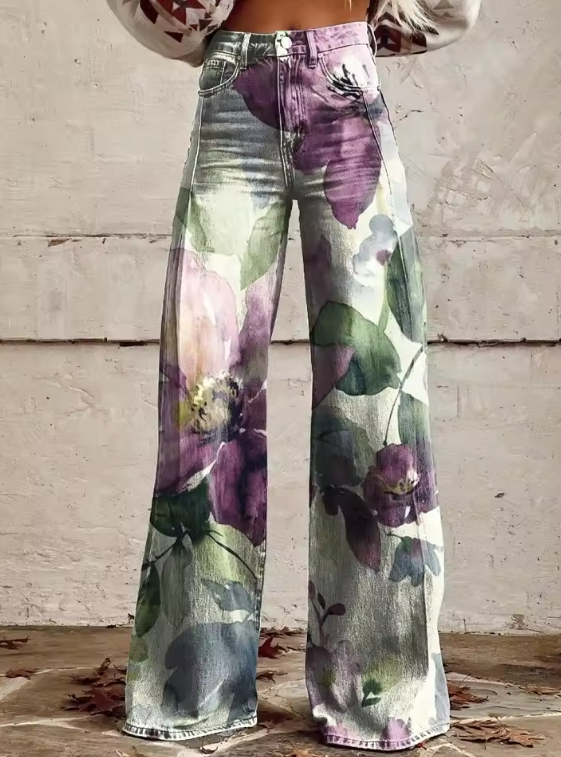 SYLVIE | Boho Vintage Trousers with Unique and Elegant Design
