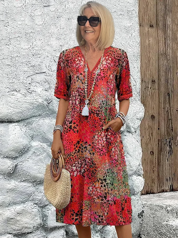 Nina | Vivid Midi Dress