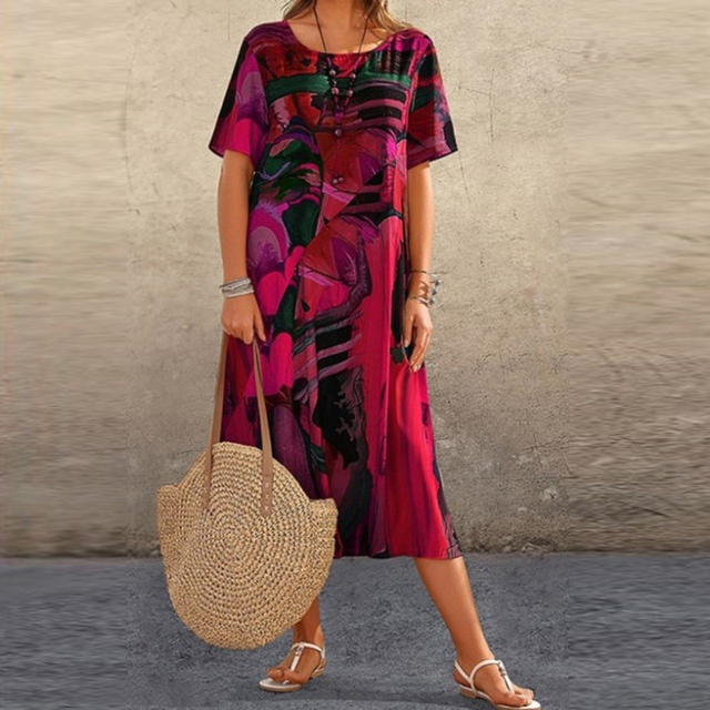 Abigail - Comfortable Printed Dress