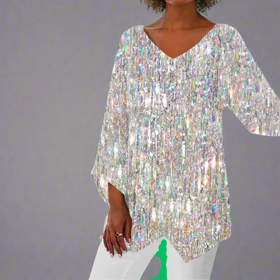 Janka | Vintage Top made from soft premium fabric with a flattering V-neck