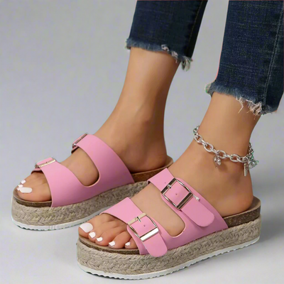 Elfriede | Sandals made from shiny premium leather