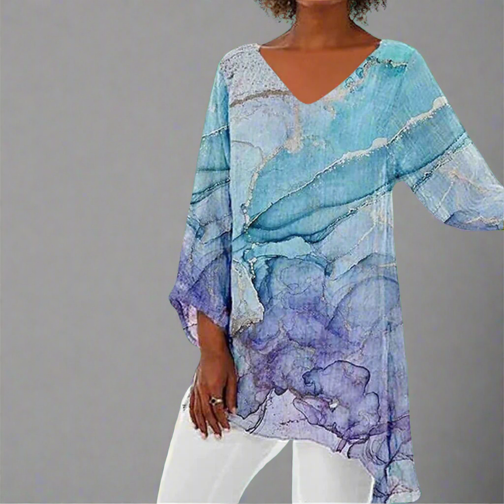 Janka | Vintage Top made from soft premium fabric with a flattering V-neck