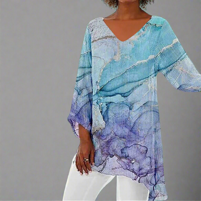 Janka | Vintage Top made from soft premium fabric with a flattering V-neck