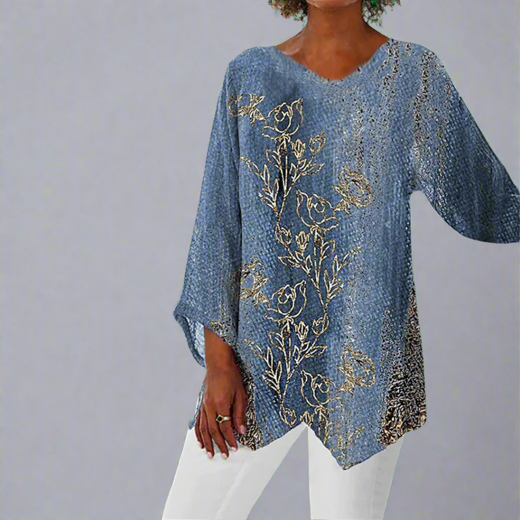 Janka | Vintage Top made from soft premium fabric with a flattering V-neck