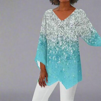 Janka | Vintage Top made from soft premium fabric with a flattering V-neck
