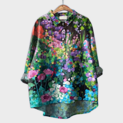 Lara | Handmade Floral Blouse with Premium Fabric