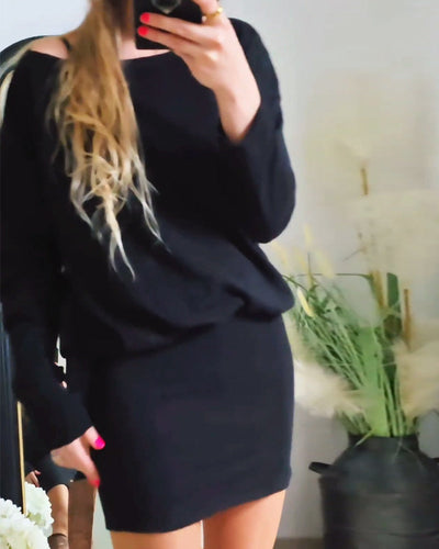 Annabelle | Long Sleeve Black Dress
