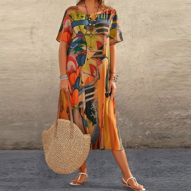 Abigail - Comfortable Printed Dress