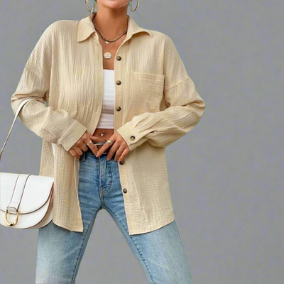 Zenzi | Premium Muslin Blouse for Airy Spring Days