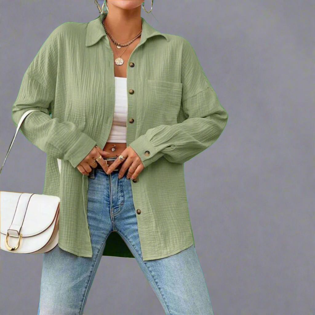 Zenzi | Premium Muslin Blouse for Airy Spring Days