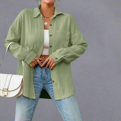 Zenzi | Premium Muslin Blouse for Airy Spring Days