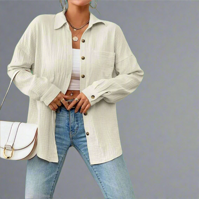 Zenzi | Premium Muslin Blouse for Airy Spring Days