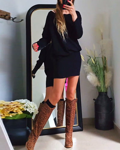 Annabelle | Long Sleeve Black Dress