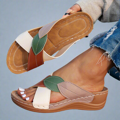 Nina | Handcrafted Wedge Sandals Made from Premium Material