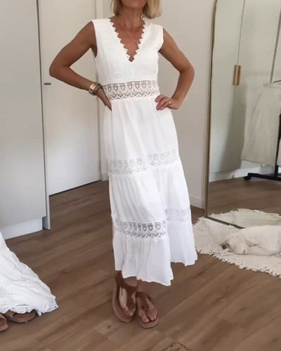 Alexa - Blonde V-Neck Cami Dress