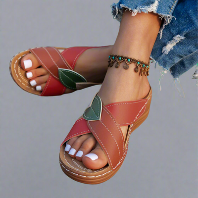 Nina | Handcrafted Wedge Sandals Made from Premium Material
