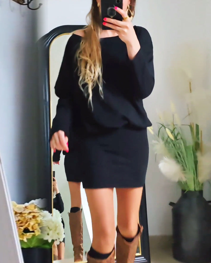 Annabelle | Long Sleeve Black Dress