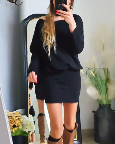 Annabelle | Long Sleeve Black Dress