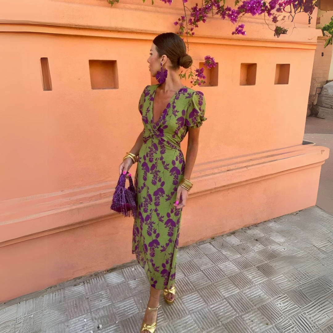 Danielle™ | Chic Floral Midi Dress for Women