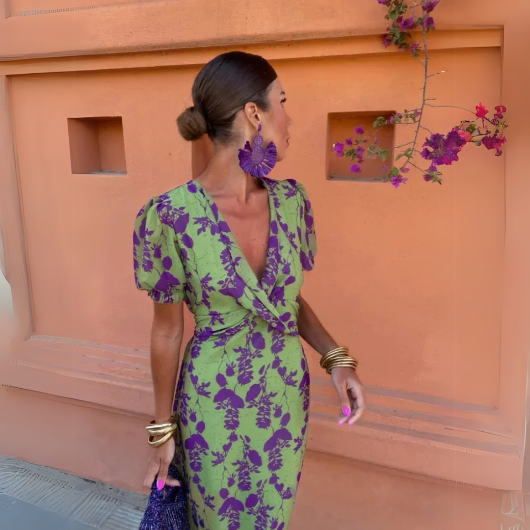 Danielle™ | Chic Floral Midi Dress for Women
