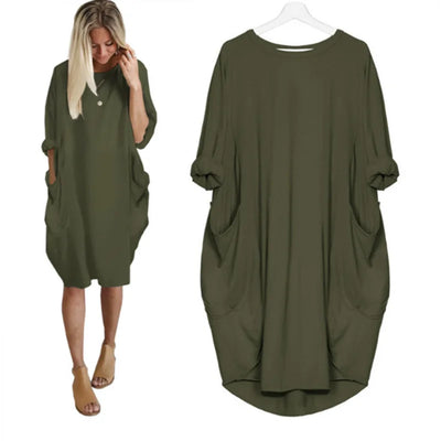 Amanda - Comfortable Tummy Covering Dress