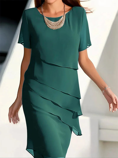 Isabella - Elegant dress with tummy coverage