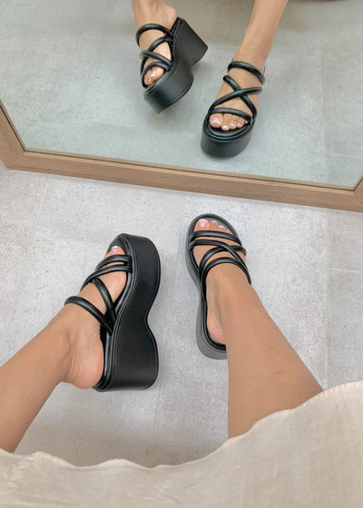 Nia™ | Stylish Wedge Slides with Straps