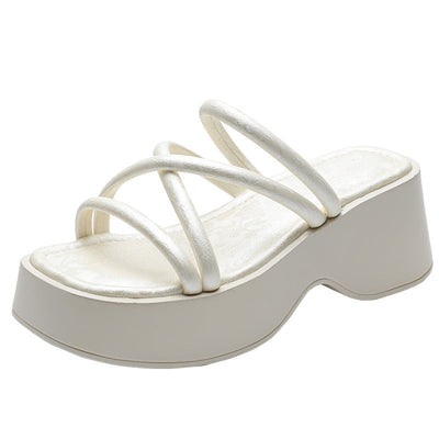 Nia™ | Stylish Wedge Slides with Straps