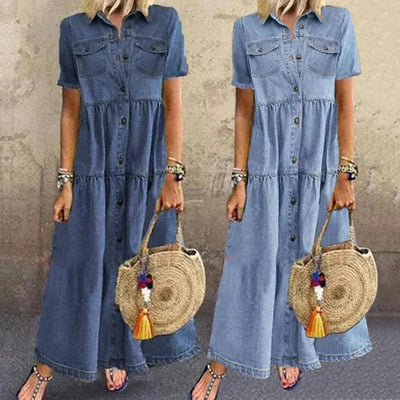 Vibeke | Soft Denim Dress