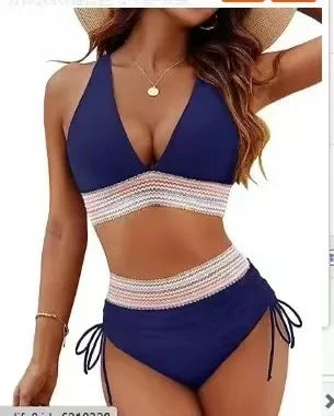 Seloura™ – Women's High-Waisted Bikini Set with Split