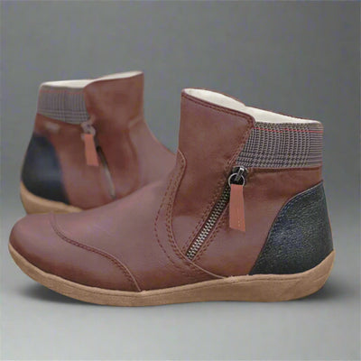Valeska | Premium Waterproof Leather Boots with Foot Support