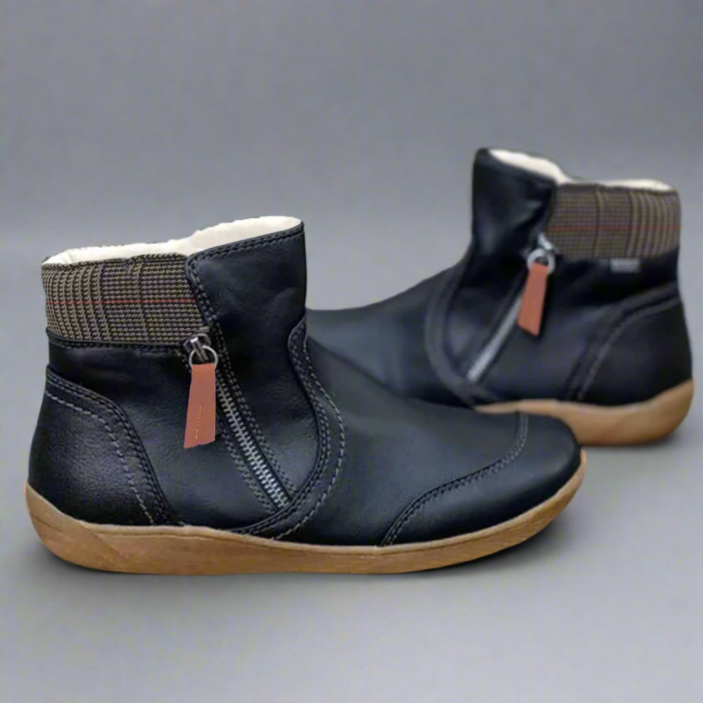 Valeska | Premium Waterproof Leather Boots with Foot Support