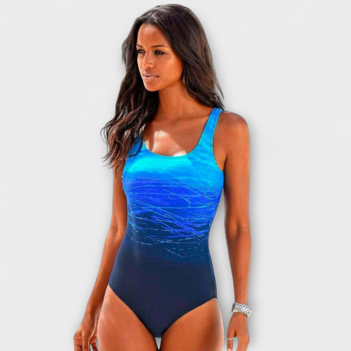 Nayvra™ – Sporty Ombre Swimsuit